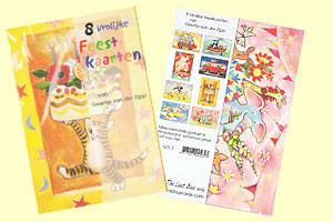 Set van 8 Feestkaarten